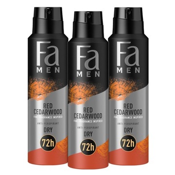 Fa Men Dezodorant w Sprayu Drzewo Cedrowe Zestaw