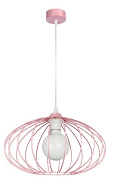 ŻYRANDOL LAMPA WISZĄCA SUFITOWA CORA 1 RÓŻ LED