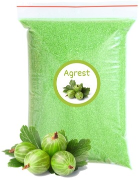 Cukier Zielony Agrest 500g 0,5kg Agrestowy Do Waty Cukrowej Kolorowy Suchy