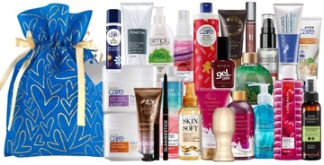 AVON PREZENT ZESTAW KOSMETYKÓW 25 ELEMENTÓW WALENTYNKI DZIEŃ KOBIET MAMY