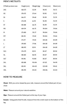 Мужской гидрокостюм ONeill HYPERFREAK 4/3+ на молнии на груди, размер XL