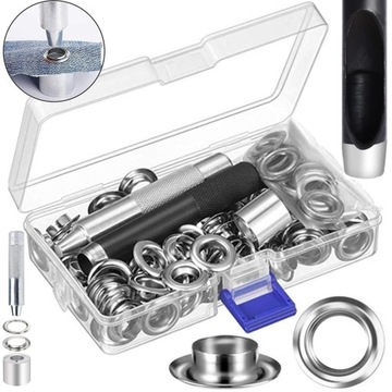 ZESTAW OCZKA DZIURKACZ 10MM NAPY PLANDEKI 100 SZT.