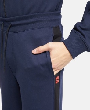 Komplet dresowy męski HUGO BOSS r. M granatowy sportowy bluza + spodnie