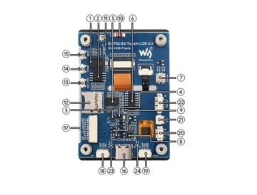 ESP32-S3 2.8inch ekran dotykowy DAC PCM5101 QMI8658 PCF85063 RTC