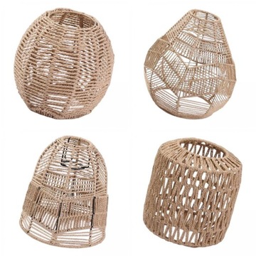 4 x lampa wisząca abażur Boho tkana lampa sufitowa