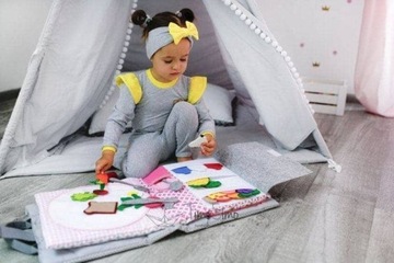 TimoSimo Сенсорная книжка для 3-х лет РУЧНАЯ РАБОТА