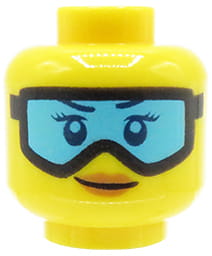 Lego głowa / główka figurki - gogle - 3626cpb2139