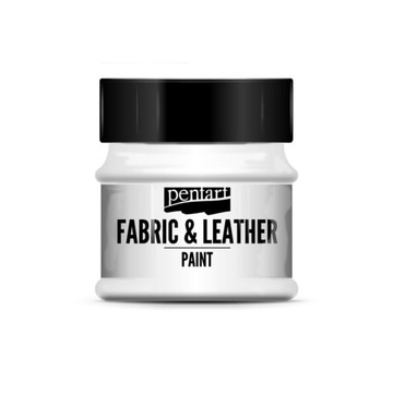 Farba do tkanin i skór Pentart 50 ml biel