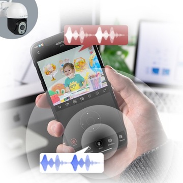 WIFI КАМЕРА ВРАЩАЮЩАЯСЯ НАРУЖНАЯ КАМЕРА 5 Мп 2K ЗУМ ОБНАРУЖЕНИЕ УВЕДОМЛЕНИЙ