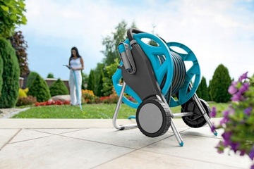 САДОВЫЙ ШЛАНГ CELLFAST НА ДЕРЖАТЕЛЕ, БАРАБАНЕ, КОМПЛЕКТ РЕЙЛАТОРА, СИЛЬНЫЙ Спринклер 1/2