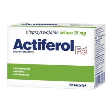 ActiFerol Fe 15 mg 30 saszetek ŻELAZO