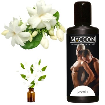 OLEJEK DO MASAŻU JAŚMIN 50ML MAGOON ZMNIEJSZA NAPIĘCIE ZWIĘKSZA LIBIDO