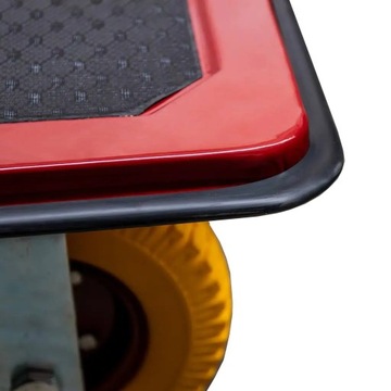 Транспортная тележка для складской платформы 450 кг, цельные ПОЛИУРЕТАНОВЫЕ КОЛЕСА