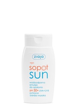 водостойкая солнцезащитная эмульсия SPF 50+ Sopot Sun