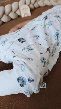 Утепленный спальный мешок на ножках Dino 1-3 года Bonjour 2.5 TOG хлопок