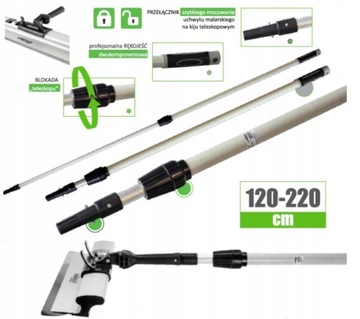 STALCO KIJ TELESKOPOWY DO SZPACHLI 120-220cm