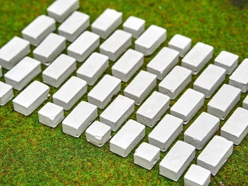 Кирпич гипсовый литой прямой стеновой формы 01h