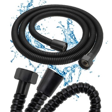 WĄŻ PRYSZNICOWY STANDARDOWY CHROMOWANY 150CM 1,5M