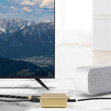 KONWERTER CYFROWO ANALOGOWY DAC HQ PRZETWORNIK SPDIF + ADAPTER + KABEL 1m