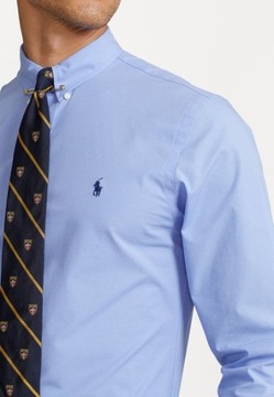 Koszula z bawełny Polo Ralph Lauren jasno-niebieska M