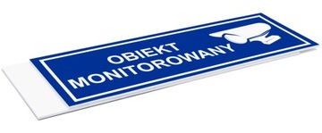 ИНФОРМАЦИОННАЯ ТАБЛИЧКА ОБЪЕКТ НАБЛЮДЕНИЯ ОХРАНЯЕМАЯ ЗОНА | 32x10,5 см | ПВХ