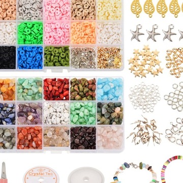 Набор для самостоятельного изготовления маленьких каменных бусин