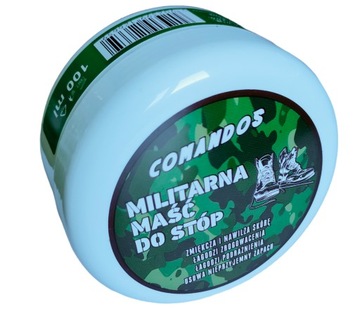 COMANDOS 100ml Maść do STÓP PIĘT grzybica pękanie