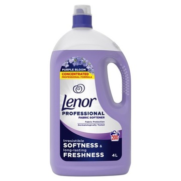 Lenor fioletowy płyn do płukania 4l. 200 prań.