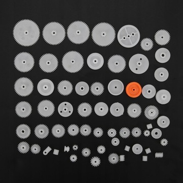 ZESTAW ZĘBATKA PLASTIKOWA ZĘBÓW WAŁEK KOŁA 64EL