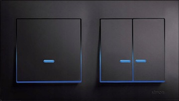 SIMON 54 Одинарная коробка для накладного монтажа, белая