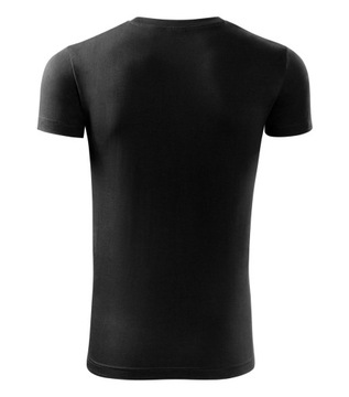 XL koszulka męska bawełna dopasowana CZARNA T-SHIRT SLIM MALFINI VIPER 143