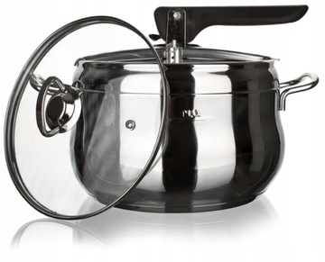 Szybkowar stal nier. 5l z ekstra pokrywą Banquet