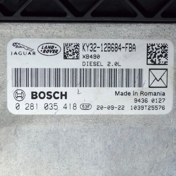 JAGUAR F-PACE 2020 ŘÍZENÍ / MODUL ECU