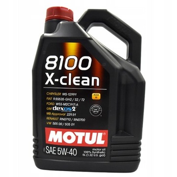 MOTUL 8100 X-CLEAN C3 5W40 5L