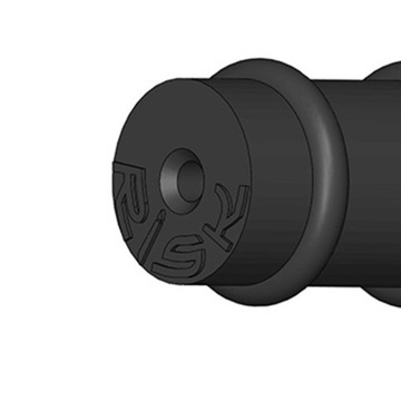 Внутренняя защита стальной проволоки de-Bike 10/50 шт., черная с принтом велосипеда, 10 шт. RC125