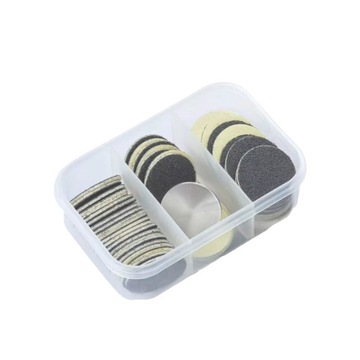 PODODISC ZESTAW NAKŁADEK BLACK NA DYSK 75 szt - #80/#150/#240 - L 25mm