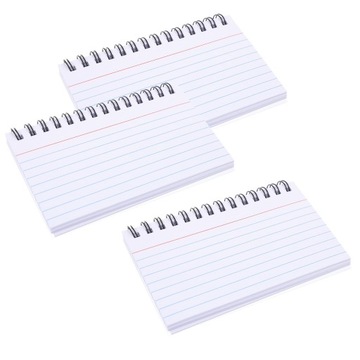 Małe notesiki spiralne Notesy kieszonkowe 3 szt