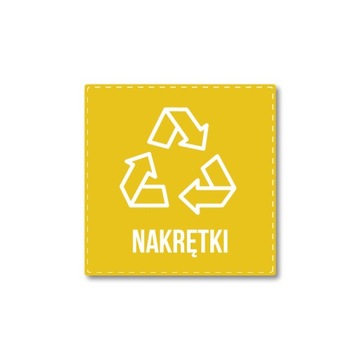 Наклейка сегрегация вторичной переработки ЛАМПОЧКИ 10см