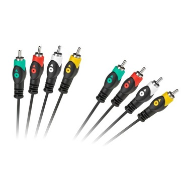 Кабель 4RCA-4RCA 1,8м Cabletech экономичный