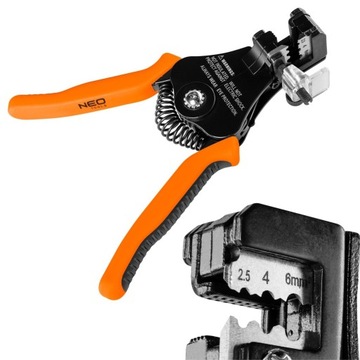 NEO MANUAL АВТОМАТИЧЕСКИЙ СТРИППЕР ДЛЯ СНЯТИЯ ИЗОЛЯЦИИ 175 2,5 мм2–6 мм2 MM 01-538