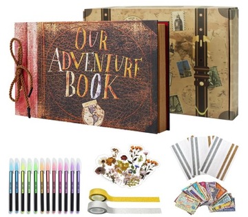 ALBUM FOTOGRAFICZNY NA ZDJĘCIA DIY DO SAMODZIELNEGO OZDOBIENIA SCRAPBOOKING