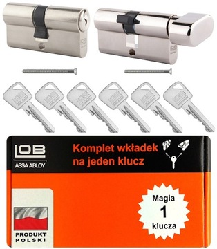 komplet wkładek Lob Ares Duo 30/40+30/40G nikiel