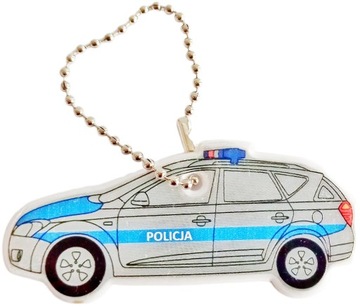 ODBLASKOWA ZAWIESZKA POLICJA BRELOK ODBLASK PRZYWIESZKA AUTO RADIOWÓZ