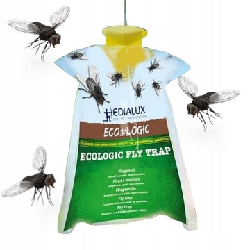 BEST PUŁAPKA NA MUCHY FLY TRAP 50 G Z WABIKIEM ANTRAKTEM WYDŁUŻONE DZIAŁ.