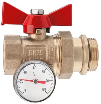 ZAWÓR ROZDZIELACZA 1 Z ŚRUBUNKIEM TERMOMETR PROSTY