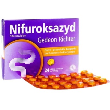 Nifuroksazyd Gedeon Richter 100 mg 24tab powlekane