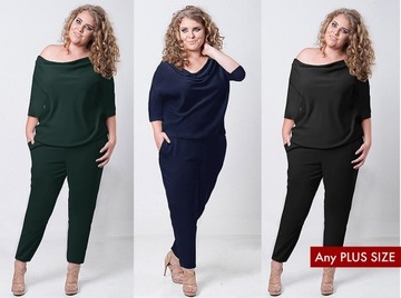 ELEGANCKI Kombinezon wyszczuplający Plus Size Tuszujący okolice talii 48-54