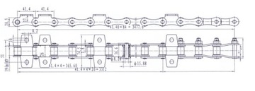 Цепь кормушки Bison Extreme наклонная 5060050