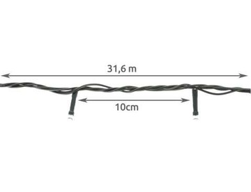 РОЖДЕСТВЕНСКИЕ ОГНИ 300LED ВСПЫШКА 30 МЕТРОВ НА УЛИЦЕ