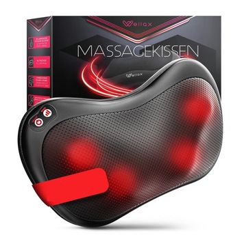 Wellax - Poduszka do masażu z funkcją podgrzewania Shiatsu 3D
